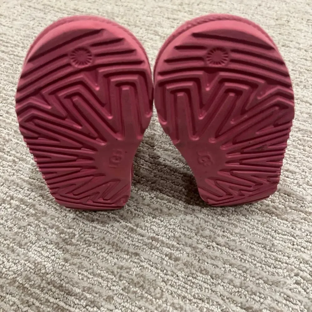 Toddler  Ugg Pink Leopard Glitter Boots sz 6c msrp 115$